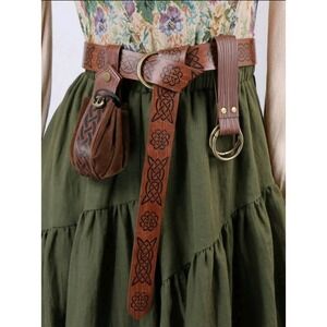 New 3 pcs Celtic Knot Belt Renaissance Fair Costume Cosplay Belt with Pouch‎